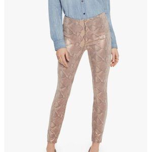 MOTHER - The Looker High Waist Snake Skinny Pants